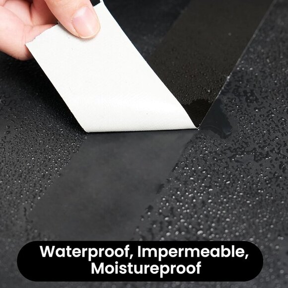 Duct Tape Heavy Duty 1.88 Inch x 30 Yards90Feet, Black Waterproof Tape 9mil Stro - Picture 6 of 7